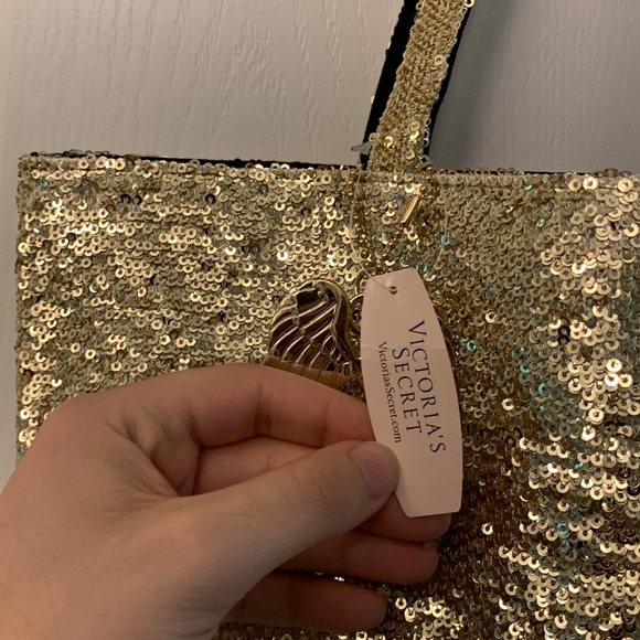 Victoria’s Secret Gold Sequin Tote - Picture 7 of 15